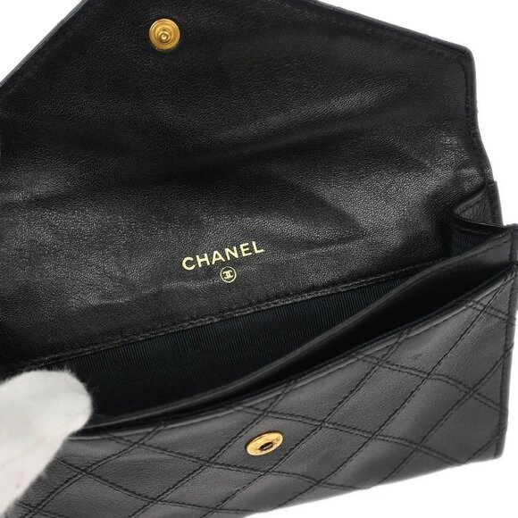 Chanel Black Lambskin Bicolore Wallet Coin Purse 125557 - Picture 5 of 7